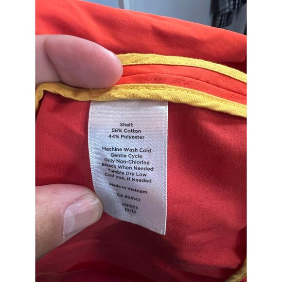 Talbots Womens Orange Lightweight Jacket Size 8 - Picture 3 of 4